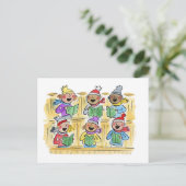 Weihnachtslieder Postkarte (Stehend Vorderseite)
