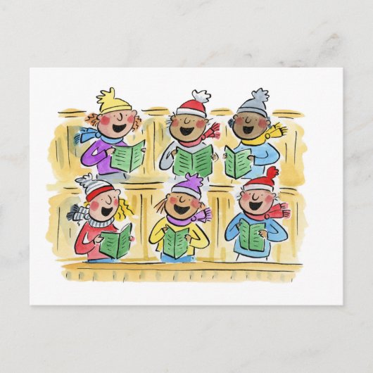 Weihnachtslieder Postkarte (Vorderseite)