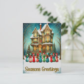 Weihnachtslieder Postkarte (Stehend Vorderseite)