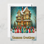 Weihnachtslieder Postkarte (Vorne/Hinten)