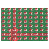 Weihnachtslieder, Red Bow Santa Claus Tischdecke (Vorderseite (Horizontal))