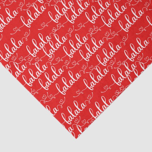 Weihnachtslieder Red Seidenpapier (Ausschnitt)