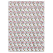 Weihnachtslieder, Rentier Tischdecke (Vorderseite)