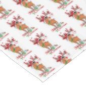 Weihnachtslieder, Rentier Tischdecke (Schrägansicht)