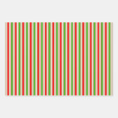 Weihnachtslieder rot, weiß, grün gefärbt geschenkpapier set (Vorderseite 3)