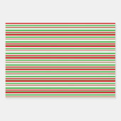 Weihnachtslieder rot, weiß, grün gefärbt geschenkpapier set (Vorderseite 3)
