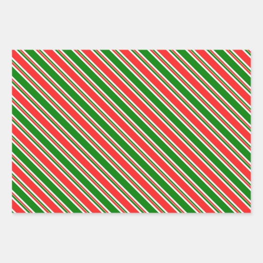 Weihnachtslieder rot, weiß, grün gefärbt geschenkpapier set (Vorderseite 3)