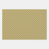 Weihnachtslieder rot, weiß, grün gefärbt geschenkpapier set (Vorderseite 2)