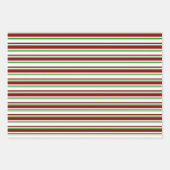 Weihnachtslieder rot, weiß, grün gefärbt geschenkpapier set (Vorderseite 2)