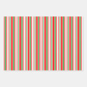 Weihnachtslieder rot, weiß, grün gefärbt geschenkpapier set (Vorderseite 3)
