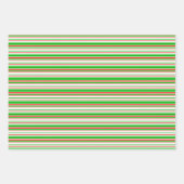 Weihnachtslieder rot, weiß, grün gefärbt geschenkpapier set (Vorderseite 2)