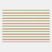 Weihnachtslieder rot, weiß, grün gefärbt geschenkpapier set (Vorderseite 3)