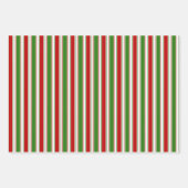 Weihnachtslieder rot, weiß, grün gefärbt geschenkpapier set (Vorderseite 2)