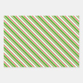 Weihnachtslieder rot, weiß, grün gefärbt geschenkpapier set (Vorderseite)