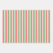 Weihnachtslieder rot, weiß, grün gefärbt geschenkpapier set (Vorderseite 3)