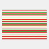 Weihnachtslieder rot, weiß, grün gefärbt geschenkpapier set (Vorderseite 2)