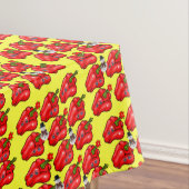 Weihnachtslieder, Rote Paprikaschoten Schneemann Tischdecke (Beispiel)