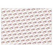 Weihnachtslieder, Schneemann, Kaffeekanne Tischdecke (Vorderseite (Horizontal))