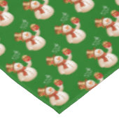 Weihnachtslieder, Schneemann Tischdecke (Schrägansicht)