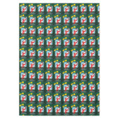 Weihnachtslieder, Schneemann Tischdecke (Vorderseite)