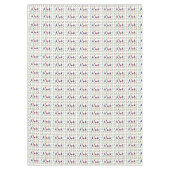 Weihnachtslieder, Schneemann Tischdecke (Vorderseite)