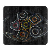 Weihnachtslieder Schneidebrett (Vorderseite)