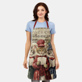 Weihnachtslieder Schürze (Getragen)