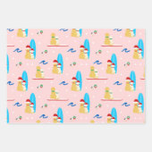 Weihnachtslieder, Seagulls Geschenk Set 3 Geschenkpapier Set (Vorderseite)