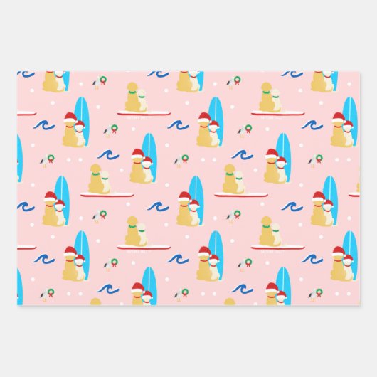 Weihnachtslieder, Seagulls Geschenk Set 3 Geschenkpapier Set (Vorderseite)