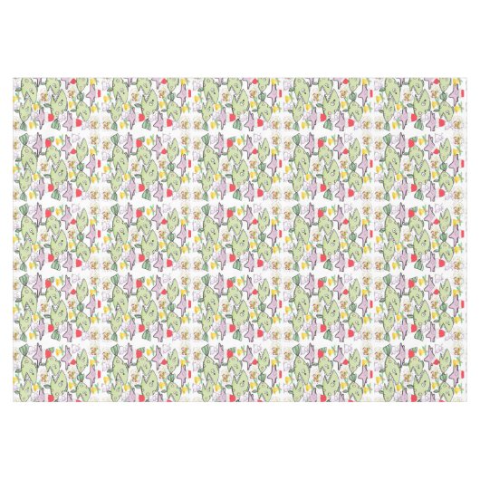 Weihnachtslieder, Shark Snowman Tischdecke (Vorderseite (Horizontal))