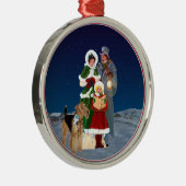 Weihnachtslieder Silbernes Ornament (Rechts)