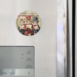 Weihnachtslieder singende Katzen Magnet