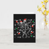 Weihnachtslieder Skelette Funny Xmas Knochen Goth Karte (Gelbe Blume)