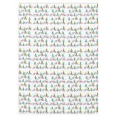 Weihnachtslieder, Snowman Trees Bicycles Tischdecke (Vorderseite)