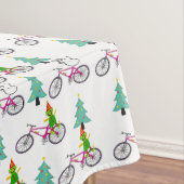 Weihnachtslieder, Snowman Trees Bicycles Tischdecke (Beispiel)