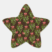 Weihnachtslieder - Starsticker Stern-Aufkleber (Vorderseite)