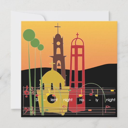 Weihnachtslieder Stille Karte/Einladung Einladung (Vorderseite)