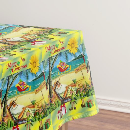 Weihnachtslieder, Summer Beach Bum Santa Tischdecke (Beispiel)