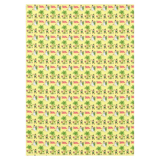 Weihnachtslieder, Summer Beach Santa Tischdecke (Vorderseite)