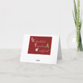 Weihnachtslieder - Tannenbaum - Freudenfest! Karte (Rückseite)