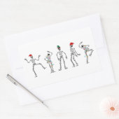 Weihnachtslieder tanzen rechteckiger aufkleber (Umschlag)