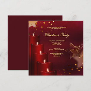 Weihnachtslieder und Goldene Sterne Weihnachtsfest Einladung