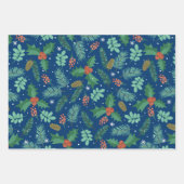 Weihnachtslieder und Kiefernhäute Geschenkpapier Set (Vorderseite 3)