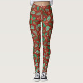 Weihnachtslieder und Kiefernhäute Leggings (Vorderseite)