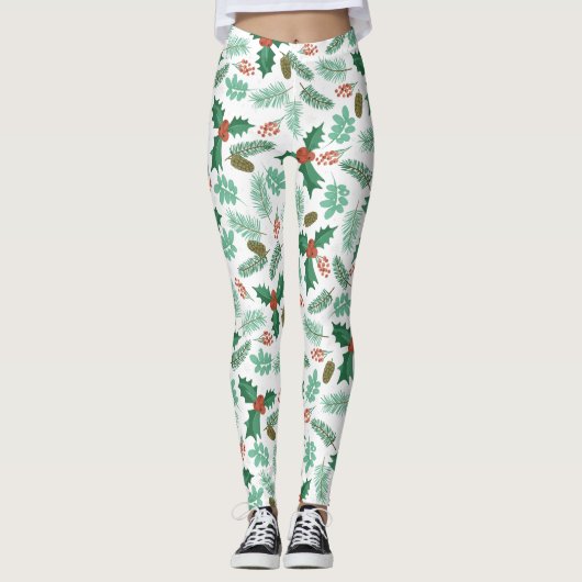 Weihnachtslieder und Pinienkeppchen Leggings (Vorderseite)