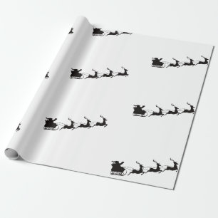 Weihnachtslieder und Rentier Geschenkpapier