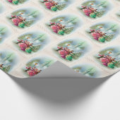 Weihnachtslieder Vintages Party Geschenkpapier (Ecke)