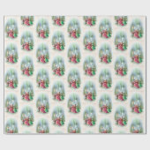 Weihnachtslieder Vintages Party Geschenkpapier (Flach)