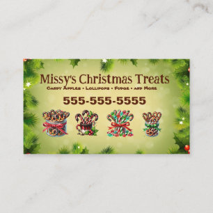 Weihnachtslieder-Visitenkarte Visitenkarte