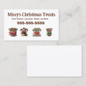 Weihnachtslieder-Visitenkarte Visitenkarte (Vorne/Hinten)